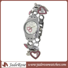 Montre à quartz mode coeur mignon pour dames